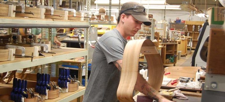 person practicing carpentry