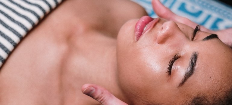 person getting a massage