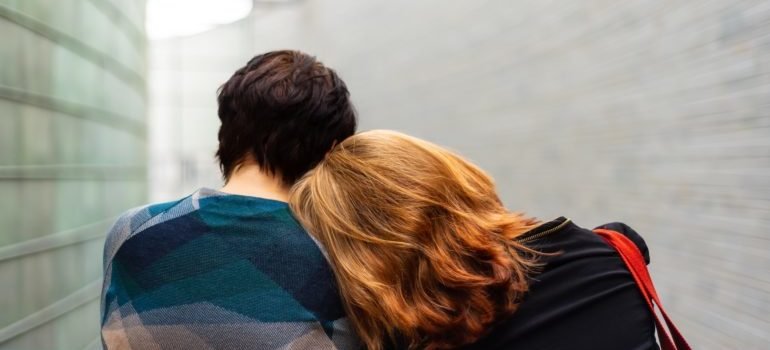 An embrace between a person in recovery and a loved one