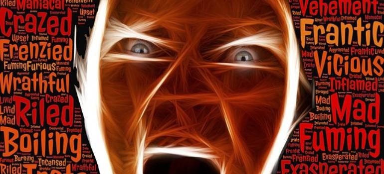 An illustration of an angry person.