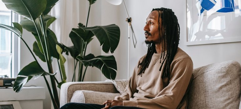 a person undergoing talk therapy for depression and substance abuse