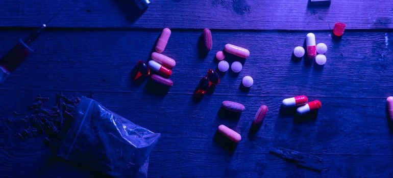 various illegal drugs