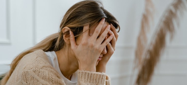 person suffering from depression and substance abuse