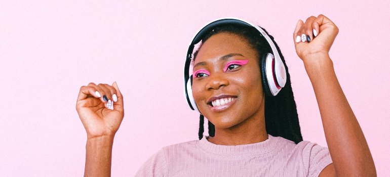 person expressing themselves through music