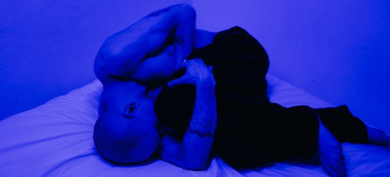 Person suffering from Physical Heroin Withdrawal