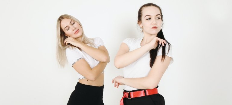 two similar-looking people