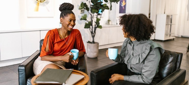 two women talking about the Traditional Pennsylvania Cultural Values in Addiction Recovery Programs
