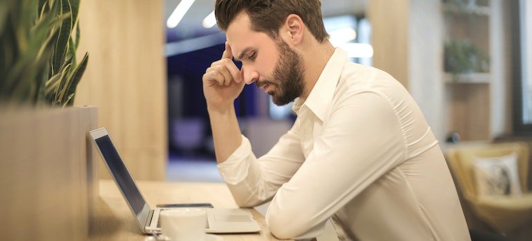 Substance abuse affect schizophrenia in a big way.Man having troubles concentrating.