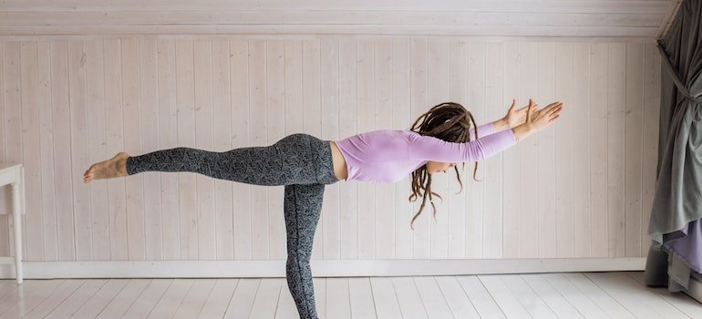 Woman doing yoga as one of the ways to cope when you feel anxious without substance abuse in PA