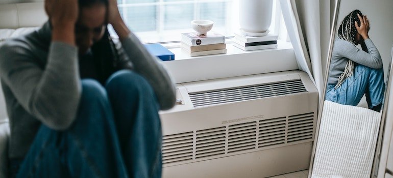 woman feeling anxious without substance abuse in PA