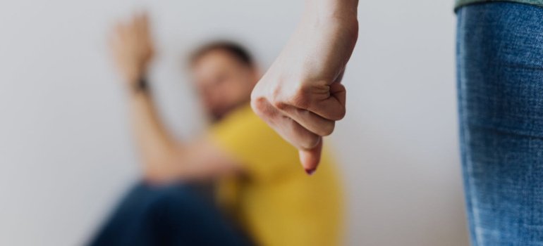 a person making a fist