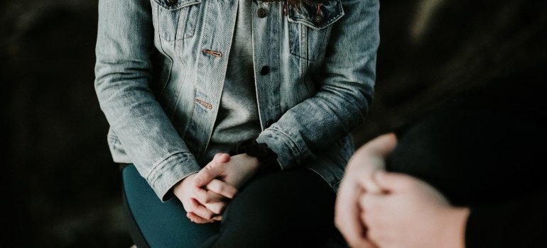 Picture of people talking 