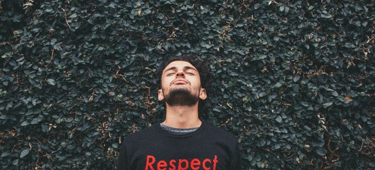 Picture of a relaxed person 