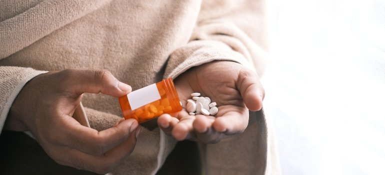 Picture of a person using drugs 