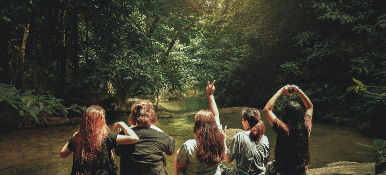 people being part of adventure therapy for substance abuse