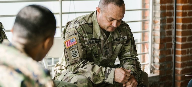 Distressed veteran thinking of veterans' substance abuse stats for NJ and NY.