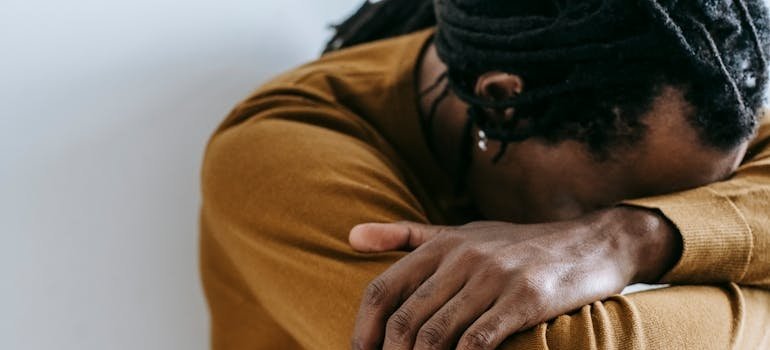 Man struggling with transition from military to civilian life.