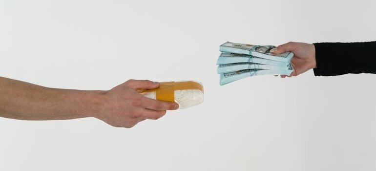 Person selling fish scale cocaine.