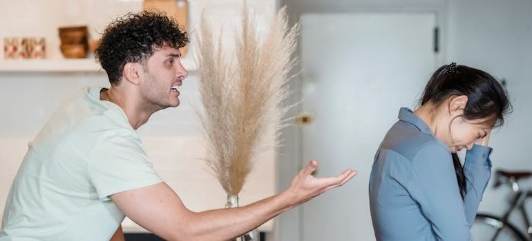 Couple having an argument.